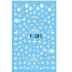 Nail Sticker Dụng cụ Nhật Bản Giáng sinh Mới Bông tuyết 3D Nhựa mỏng Keo Năm mới Không thấm nước Nail Art Trang sức đồ làm nail Công cụ Nail