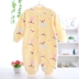 Cộng với đồ ngủ nhung 0-1-2 tuổi flannel babyiesies mùa thu và mùa đông san hô lông cừu bé romper