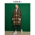 Áo khoác len đôi Lecho 2018 mùa thu áo len nữ của phụ nữ trong phần dài của đầu gối - Áo khoác dài