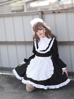 taobao agent Genuine uniform, dress, Lolita style, cosplay, long sleeve, plus size