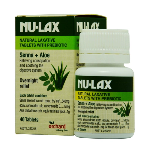 Австралийский импортный Nu-Lax натуральные фрукты и овощные кремовые таблетки Lekang 40 Aloe Vera Enhanced Version