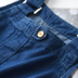 Quần yếm cotton mềm denim cho bé gái Quần short có thể điều chỉnh eo - Quần jean quần jean rách trẻ em Quần jean