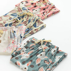 Пижамные штаны Люди хлопок обрезанные брюки