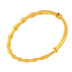 Mới chà Long Life Lock Bracelet Việt Nam Sha Jin mở tre Bracelet 24K đồng mạ vàng dài không màu đồ trang sức Vòng đeo tay Cuff