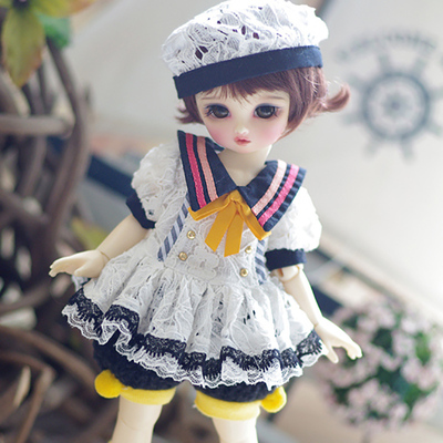 taobao agent AMORS baby dress yosd set 6 points bjd men's and women's size black and white duck animal outfits spot double color