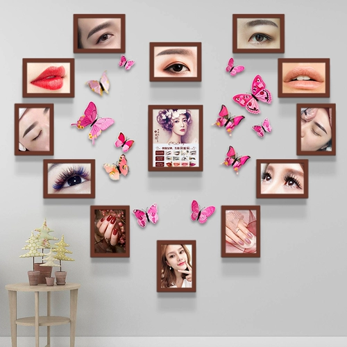 Магазин татуировки ногтей декоративные бровей и губы декоративная живопись висящие картины Полуманентные салоны красоты декоративный плакат Фоны стены роспись