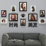 Магазин парикмахерской на стенах декоративная живопись подвесная картинка рама стена прическа картинка с парикмахером картинка редкая фона декоративная фоновая стена фоторамка