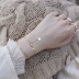CECILIA vòng tay hình môi tinh tế Xếp chồng kim loại gió 14K túi vàng Nhật Bản và Hàn Quốc tính khí cá tính - Vòng đeo tay Clasp Vòng đeo tay Clasp