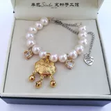 Колокольчик ручной работы, чокер, милое ожерелье из жемчуга, цепочка, аксессуар, домашний питомец, замок долголетия