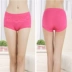 Mùa hè tre sợi chất béo MM đồ lót nữ eo giữa kích thước lớn ren gợi cảm modal cotton đồ lót phụ nữ quần lót nam Giữa eo