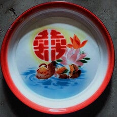 Чашка 怀旧老库存 80-90年代搪瓷茶盘龙门牌 还有鸳鸯 喜字 蝴蝶花