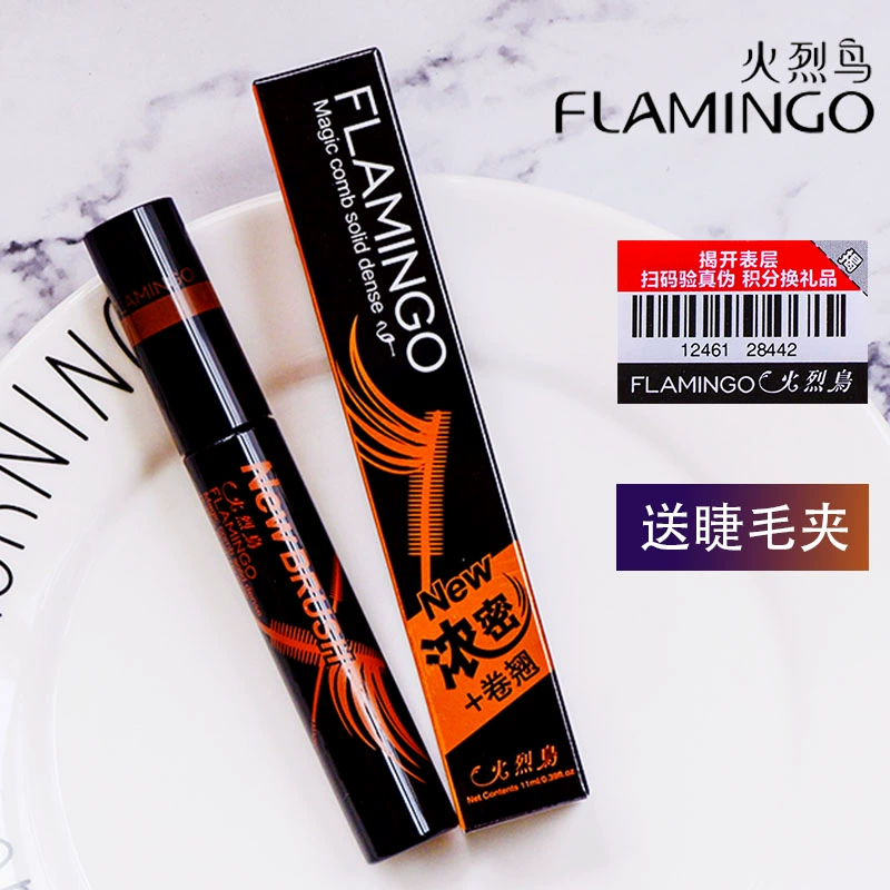 Mascara dày ba chiều Flamingo Magic comb chính hãng, giúp mọc dài và dày, làm cong mi, trang điểm không thấm nước và không lem - Kem Mascara / Revitalash