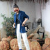 Áo khoác nhung kẻ ABchic phù hợp với áo khoác nữ in retro phù hợp với áo khoác nữ bộ vest nữ quần lửng Business Suit