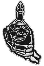 Липучка для пододеяльника 暗黑潮牌killstar tears哥特朋克摇滚眼泪药瓶diy刺绣贴片布贴