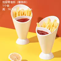 [KM.6043] 1 с чашкой картофеля фри с сети соуса