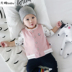 Bé vest mùa xuân và mùa thu phần mỏng cotton thiết kế bụng bé nam mặc Tháng Chín sơ sinh nữ quần áo vest 1-2 tuổi thủy triều Áo ghi lê