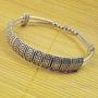 Trang sức gió quốc gia Tây Tạng cây giống bạc vòng tay nữ trang sức retro vòng tay để gửi quà tặng chuyển giao sinh viên vòng tay cá tính vòng lv