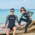 Bộ đồ lặn Hàn Quốc quần áo sứa nữ mặt trời snorkeling áo tắm dài tay khâu tách bộ đồ đôi nam quần áo lướt