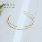 Браслет, медный золотой аксессуар ручной работы, DIY, золото 14 карат