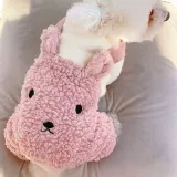 Бархатный флисовый утепленный демисезонный комбинезон, с медвежатами
