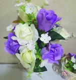 Моделирование цветов, фальшивые цветы, шелковые цветы, розы, представления, цветы арки, свадебные цветы, розовые бутоны