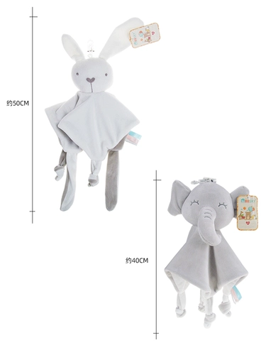 Кролик, детская кукла для новорожденных, плюшевая ткань для младенца, успокаивающая игрушка, можно грызть