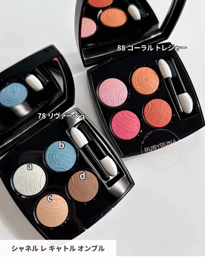Chanel, японские двухцветные палетка теней, румяна, помада, гель-лак