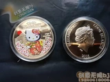 Hello kitty, медаль, серебряная монета, монеты, валюта, золото и серебро
