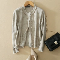 Шелковый кашемировый кардиган, лонгслив, куртка, оверсайз, в корейском стиле