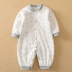 Winter Hamic Baby Cotton Ấm Harpy Quần áo sơ sinh có chần Baby Thin Plus Cotton Jumpsuit - Áo liền quần