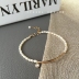 Thiết kế TYUSHA Natural Millet Ngọc trai nước ngọt Bracelet 14K vàng kim cương ngọc trai ngọt Bracelet Vòng đeo tay Clasp