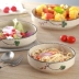 Jiangnanchun sáng tạo Nhật Bản gốm salad tấm ăn sáng tấm gốm hộ gia đình vòng món ăn tấm món ăn súp bộ đồ ăn
