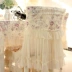 Bảng vải trải bàn ren vải bọc phù hợp với vải liệm vòng bảng ghế vải nhà Bửu thức - Khăn trải bàn