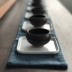 Kung Fu bộ trà ban đầu đơn giản trà coaster 茗 cốc khay trà coaster cách nhiệt trà phụ kiện cung cấp đặc biệt - Trà sứ