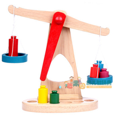 Сортеры 儿童木质天平宝宝宝宝分类游戏玩具颜色认知精细动作训练幼儿教具 OTHER