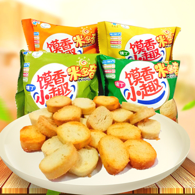 烤香馍片小趣馍丁30包饼干烤馒头片整箱