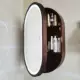Tủ gương phòng tắm hình tròn với đèn chiếu sáng bằng gỗ nguyên khối tủ gương treo tường chống hơi nước
