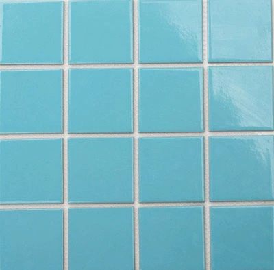Синий 73x73 Керамическая бумага кожаная каменная мозаика небольшая квадратная кирпичная стена кирпичной бассейн