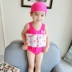 Cô gái một mảnh áo tắm 2018 mùa hè chàng trai và cô gái mới với áo phao nổi để gửi mũ bơi bộ đồ bơi xẻ cho bé gái Đồ bơi trẻ em