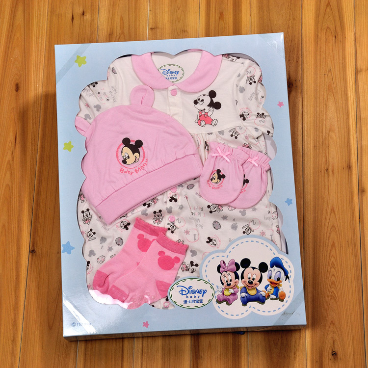 Li Ying phòng mùa xuân và mùa hè bé sơ sinh quần áo bé quần áo hộp quà tặng trẻ sơ sinh cotton set hộp quà tặng cho 100 ngày