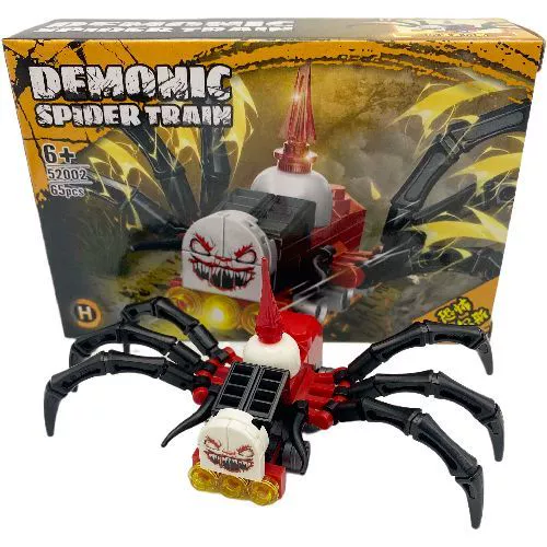 Поезд, игрушка, трансформер, конструктор, паук, монстрик