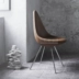 Ghế nhỏ giọt Bắc Âu Ghế góc Ghế ăn FRP Thiết kế nội thất ghế gỗ nằm Đồ nội thất thiết kế