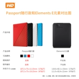 WD/Western Data Passport 1T Портативный мобильный твердый жесткий диск Ультра -высокий скорость USB3.0