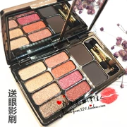 Winnie Cub Peach Blossom Diamond Eyeshadow Palette Shiny Pink Nude Makeup Pearl Champagne Gold Earth Color Plus Powder Powder - Bóng mắt