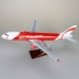 Red AirAsia tĩnh máy bay mô hình mô phỏng máy bay chở khách trang trí Airbus A320 Châu Á hàng không phòng khách trang trí 47 cm