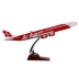 45 CM tĩnh airAsia mô phỏng máy bay mô hình a340 Asian Airlines đỏ lễ hội trong nhà trang trí phòng khách đặc biệt