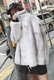DEARHUA Xiaohuajia sẽ mất cổ điển bảy màu nhung đứng cổ áo ve áo lông chồn D79 áo da cổ lông Faux Fur