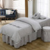 Yu Zhaolin vẻ đẹp bedspread thêu denim bông quản lý liệu pháp xoa bóp da thẩm mỹ viện tùy chỉnh giường đẹp - Trang bị tấm ga trải giường spa giá rẻ Trang bị tấm