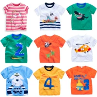 2018 trẻ em mùa hè của cậu bé vừa và nhỏ trẻ em cotton ngắn tay T-Shirt bé thời trang hoang dã phim hoạt hình áo vest triều áo thun trẻ em nữ