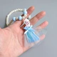 New Disney Ice Romance Aisha Blue Princess Đầm trẻ em Vòng tay Ring Ring Baby Girl Gift - Nhẫn nhẫn cặp pnj Nhẫn